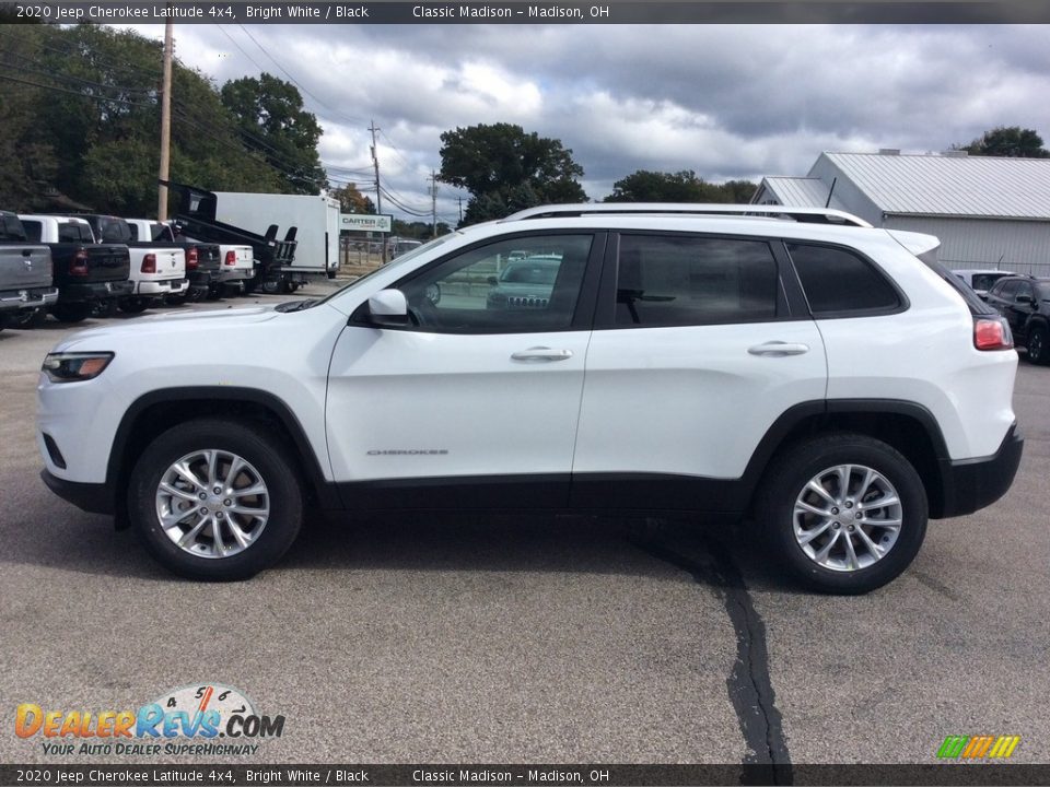 2020 Jeep Cherokee Latitude 4x4 Bright White / Black Photo #6