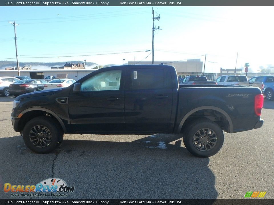 2019 Ford Ranger XLT SuperCrew 4x4 Shadow Black / Ebony Photo #5