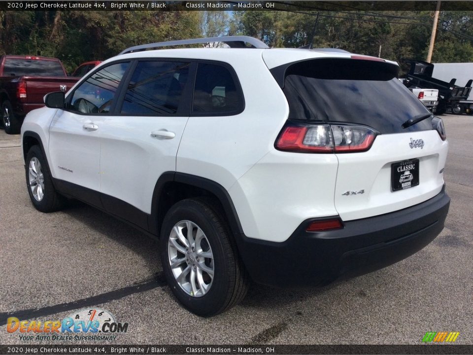 2020 Jeep Cherokee Latitude 4x4 Bright White / Black Photo #7