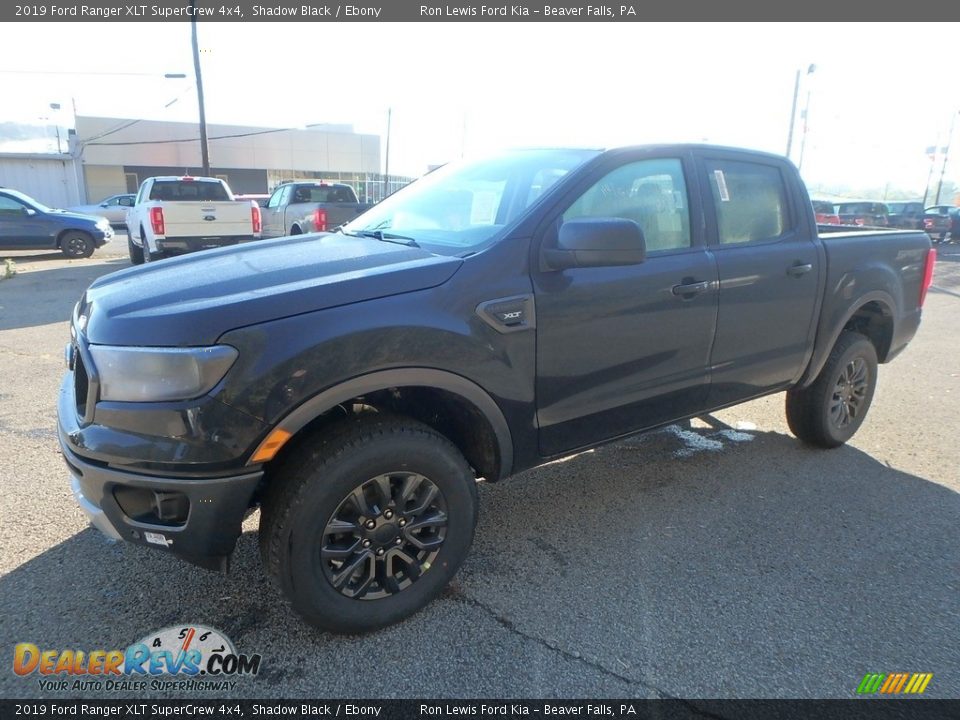 2019 Ford Ranger XLT SuperCrew 4x4 Shadow Black / Ebony Photo #6