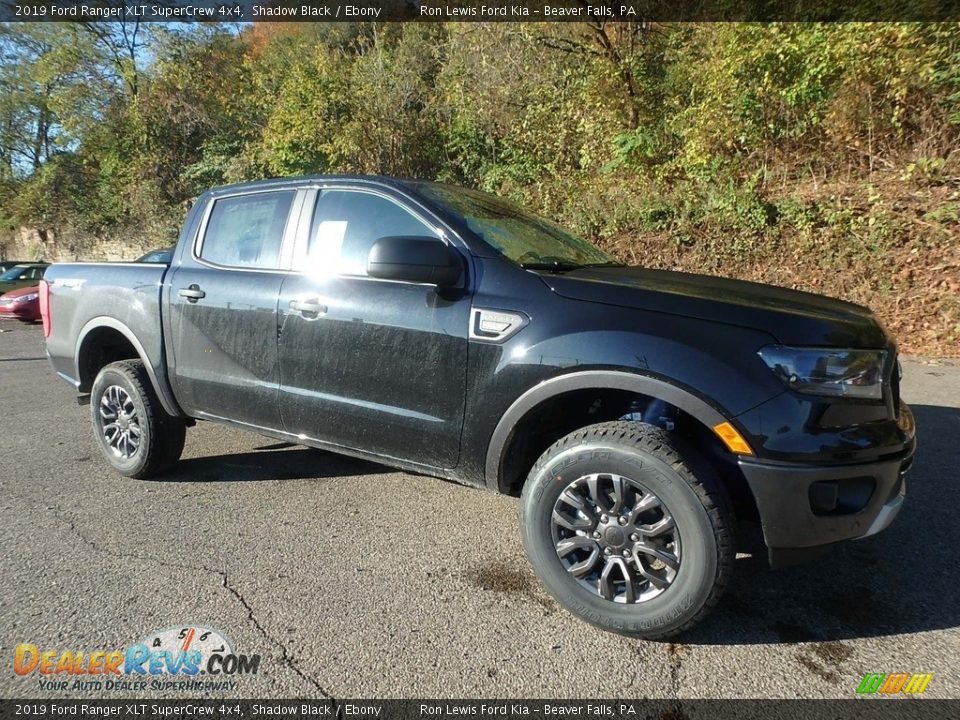 2019 Ford Ranger XLT SuperCrew 4x4 Shadow Black / Ebony Photo #8