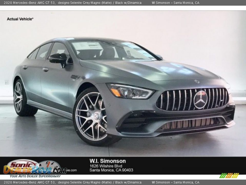 2020 Mercedes-Benz AMG GT 53 designo Selenite Grey Magno (Matte) / Black w/Dinamica Photo #1