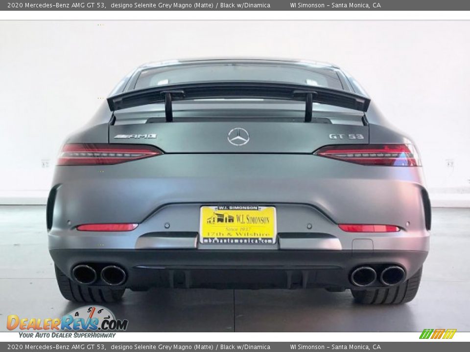 2020 Mercedes-Benz AMG GT 53 designo Selenite Grey Magno (Matte) / Black w/Dinamica Photo #3