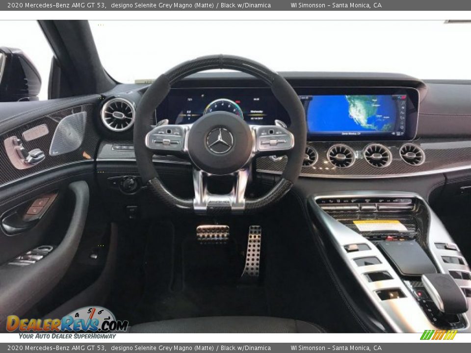 2020 Mercedes-Benz AMG GT 53 designo Selenite Grey Magno (Matte) / Black w/Dinamica Photo #4
