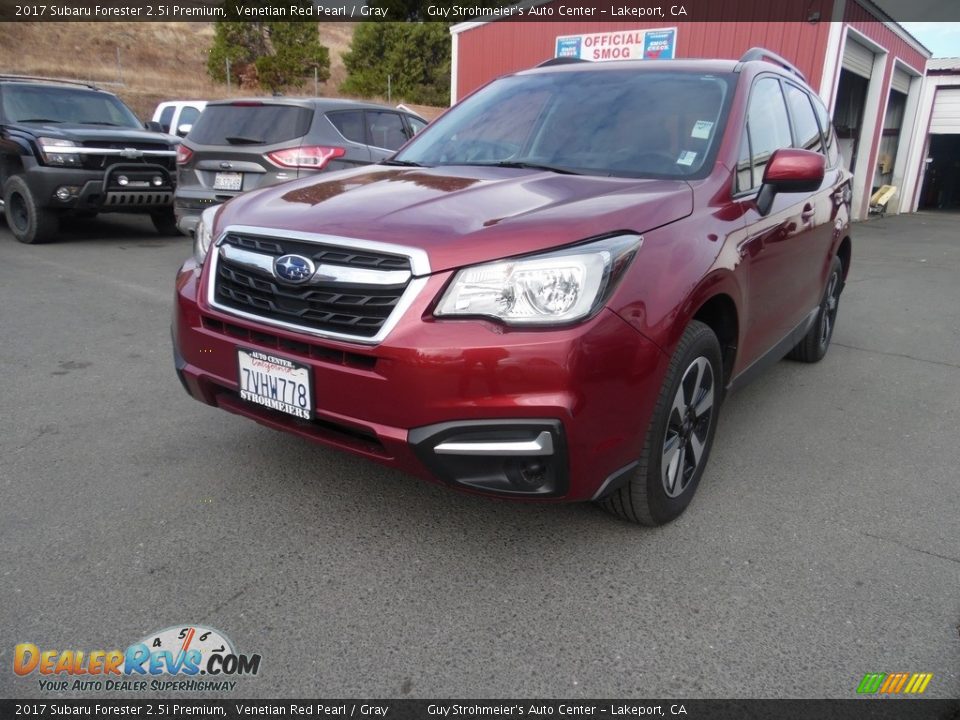 2017 Subaru Forester 2.5i Premium Venetian Red Pearl / Gray Photo #2