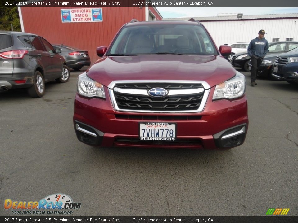 2017 Subaru Forester 2.5i Premium Venetian Red Pearl / Gray Photo #3