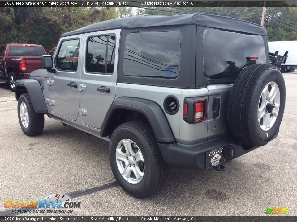 2020 Jeep Wrangler Unlimited Sport 4x4 Billet Silver Metallic / Black Photo #7