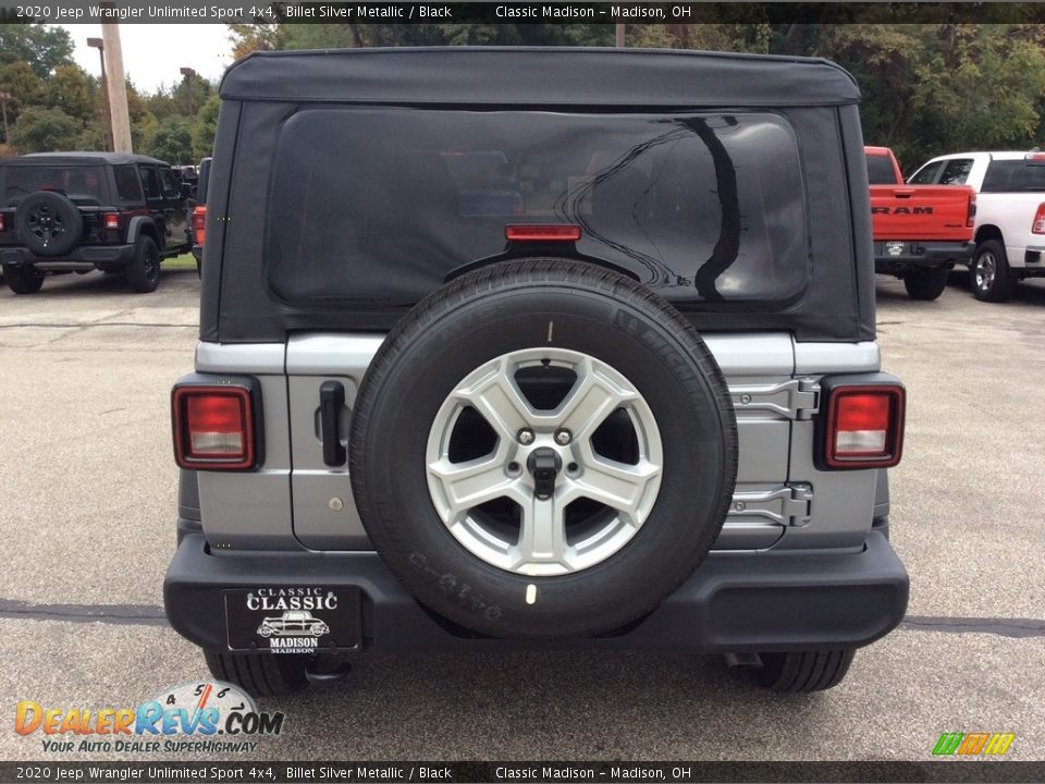 2020 Jeep Wrangler Unlimited Sport 4x4 Billet Silver Metallic / Black Photo #8