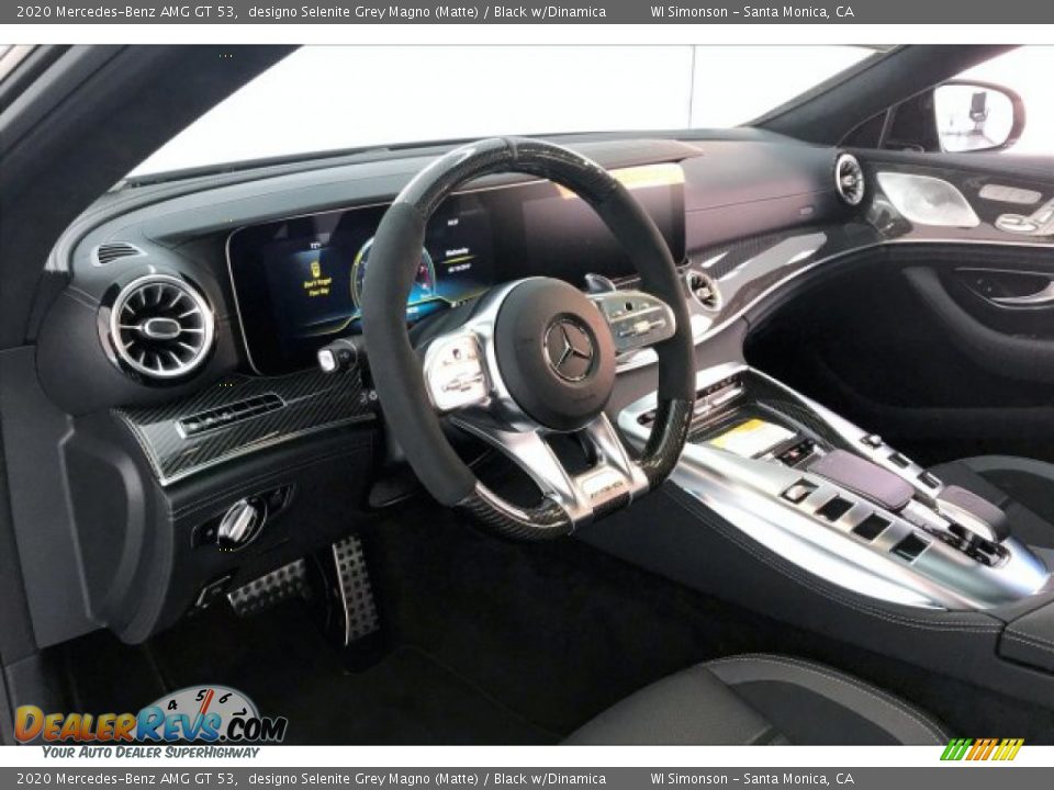 2020 Mercedes-Benz AMG GT 53 designo Selenite Grey Magno (Matte) / Black w/Dinamica Photo #22