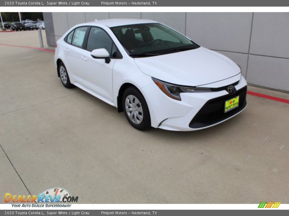 2020 Toyota Corolla L Super White / Light Gray Photo #2