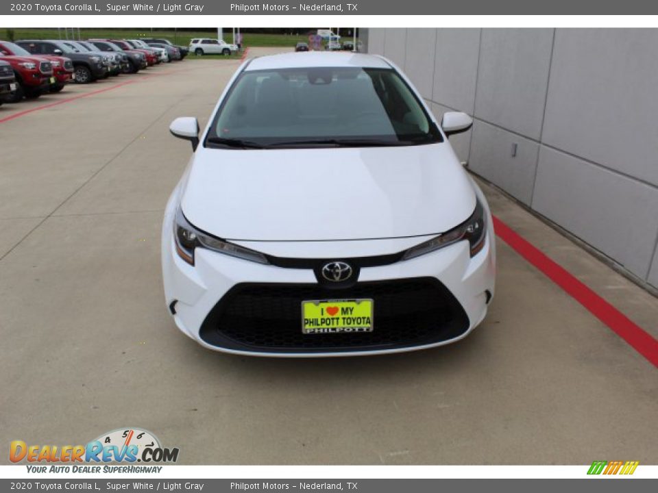 2020 Toyota Corolla L Super White / Light Gray Photo #3