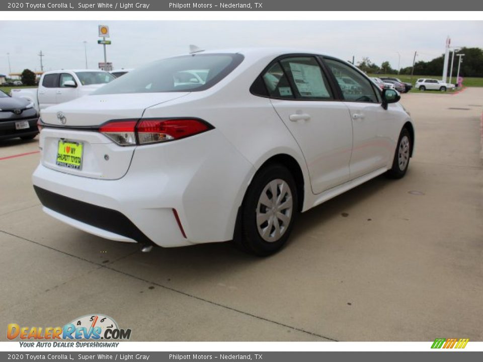 2020 Toyota Corolla L Super White / Light Gray Photo #8