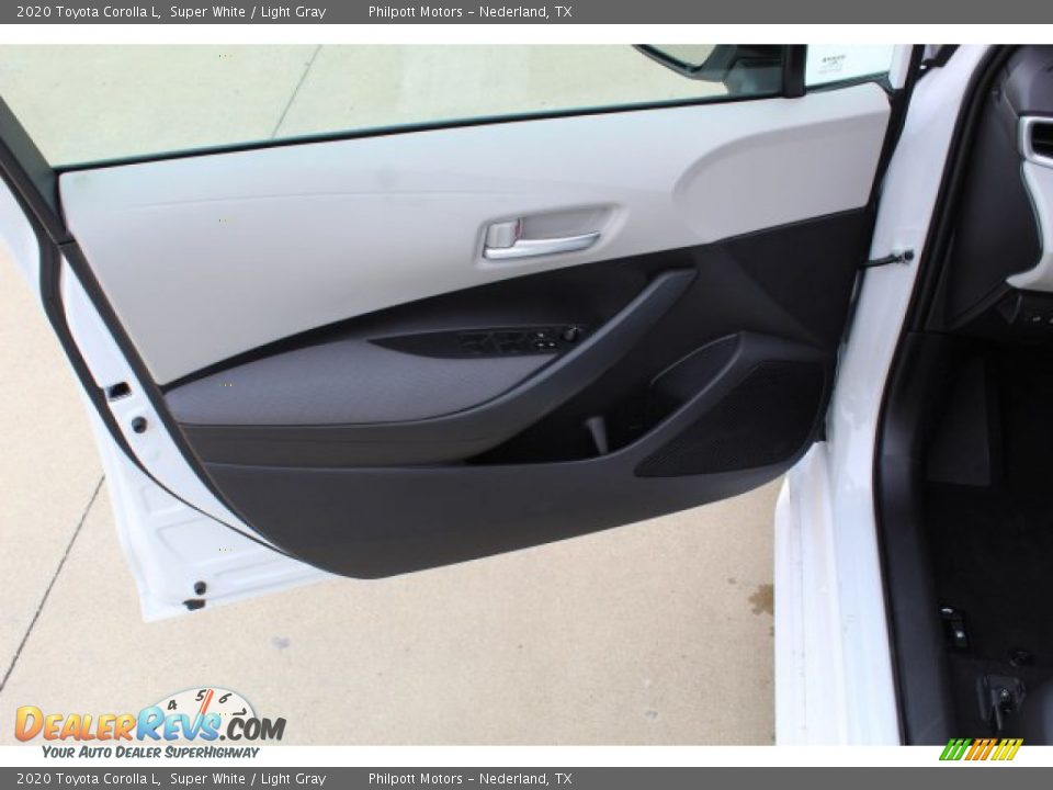 2020 Toyota Corolla L Super White / Light Gray Photo #9