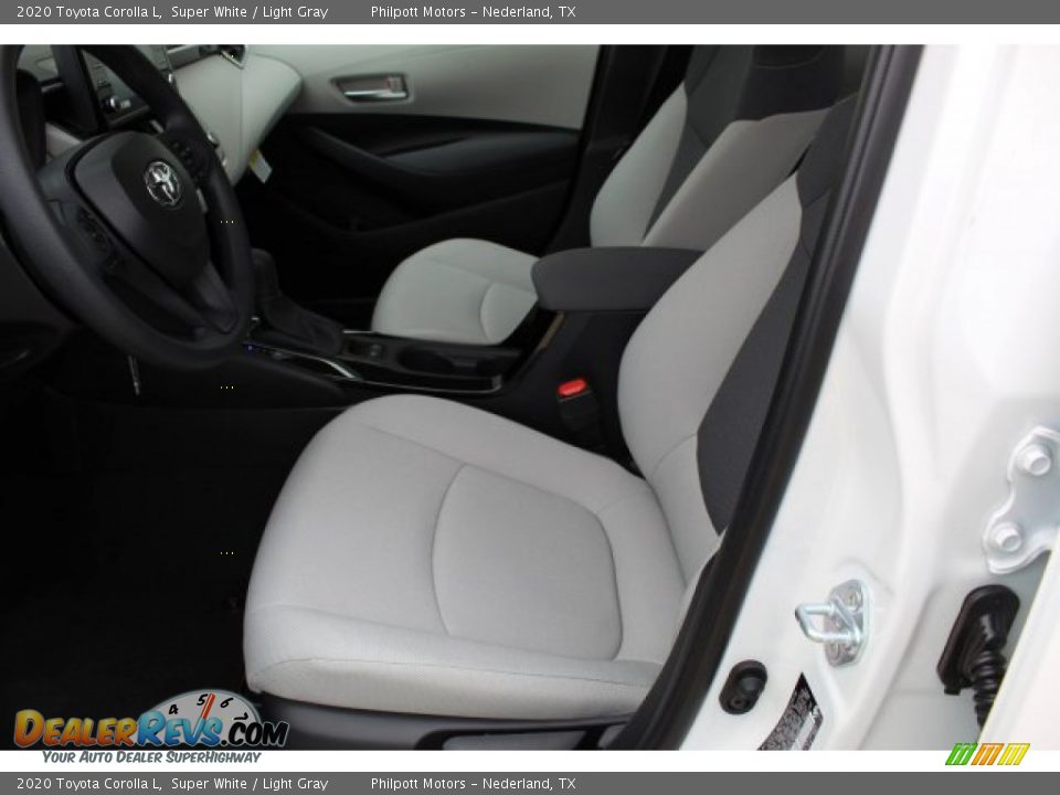 2020 Toyota Corolla L Super White / Light Gray Photo #10
