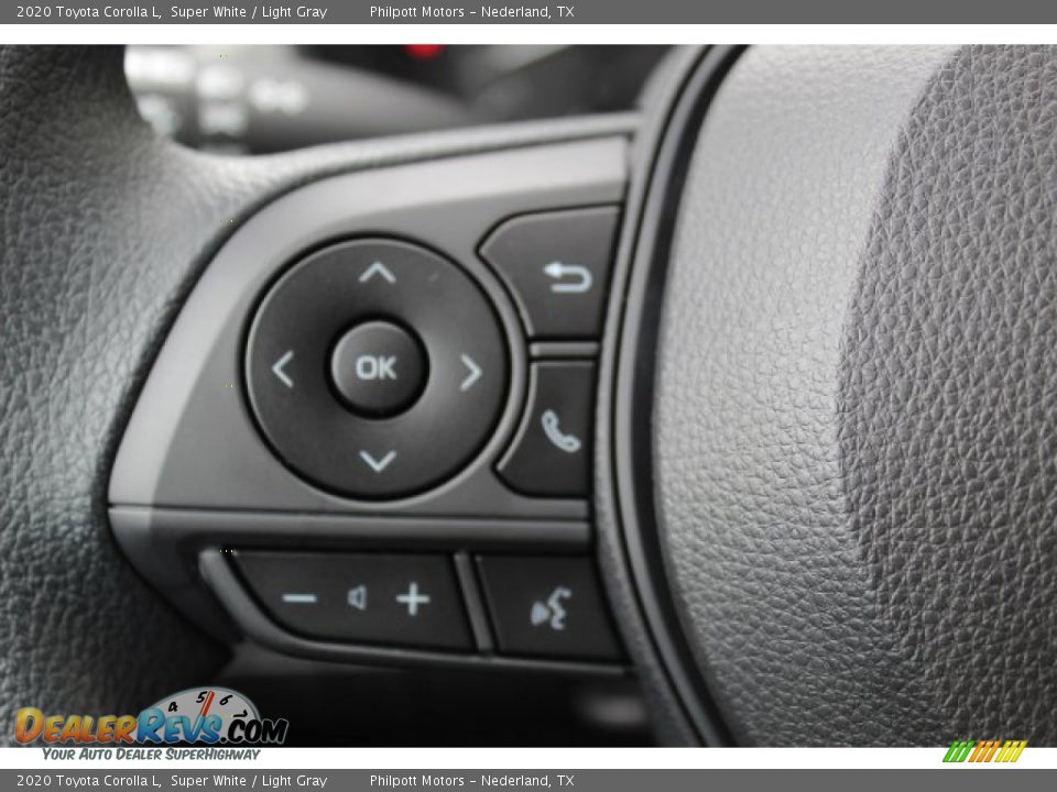 2020 Toyota Corolla L Super White / Light Gray Photo #11