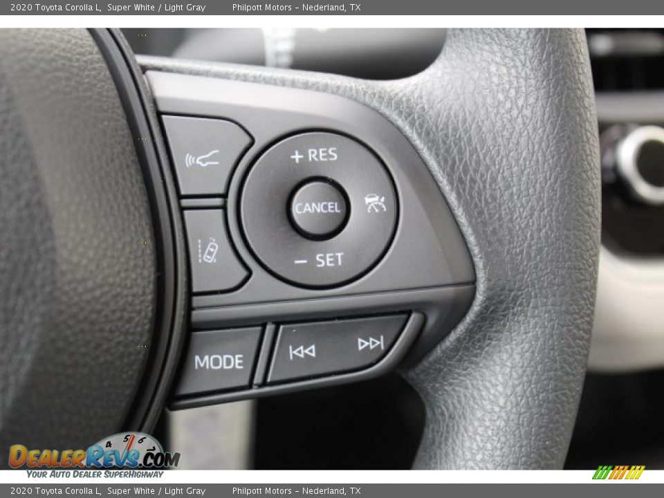 2020 Toyota Corolla L Super White / Light Gray Photo #12