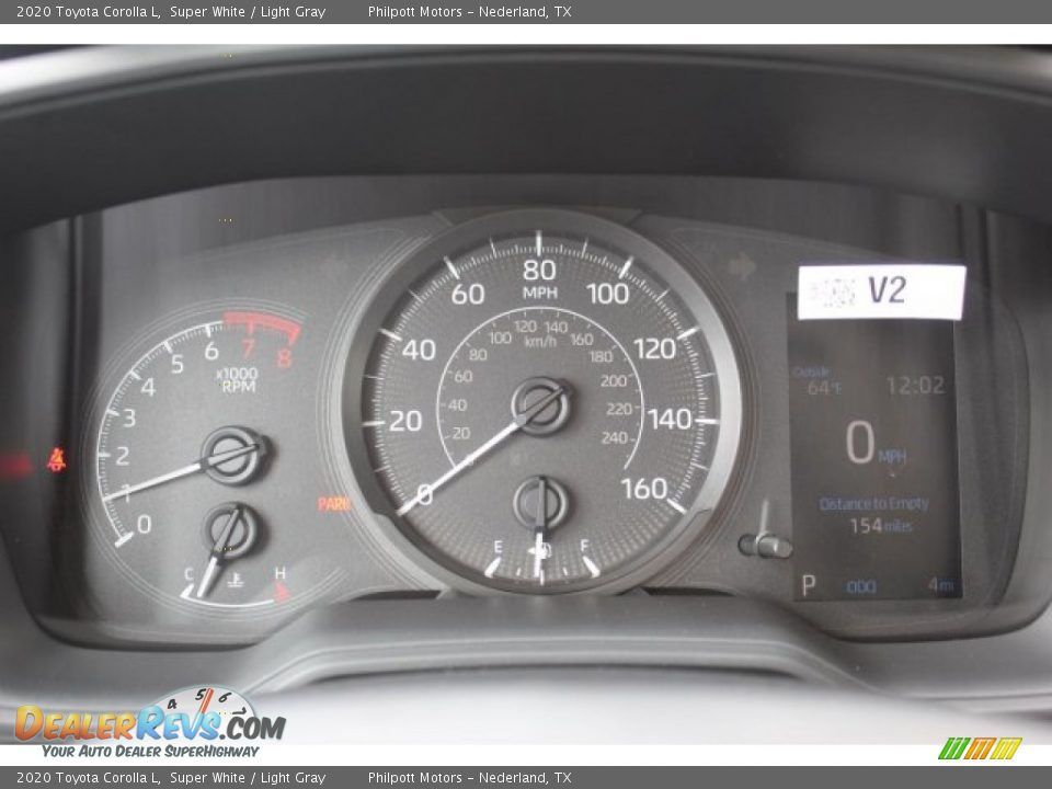 2020 Toyota Corolla L Super White / Light Gray Photo #13