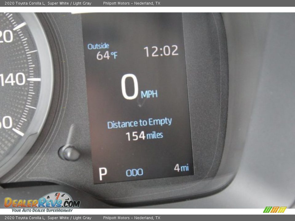 2020 Toyota Corolla L Super White / Light Gray Photo #14