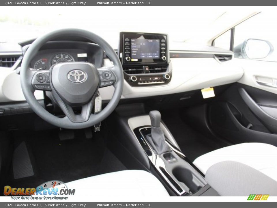 2020 Toyota Corolla L Super White / Light Gray Photo #20