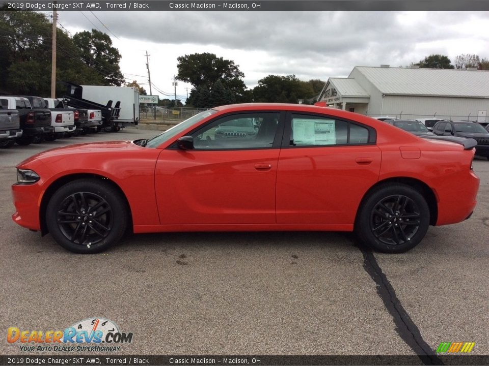 2019 Dodge Charger SXT AWD Torred / Black Photo #6