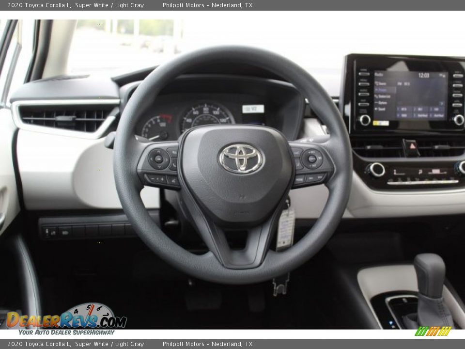 2020 Toyota Corolla L Super White / Light Gray Photo #21