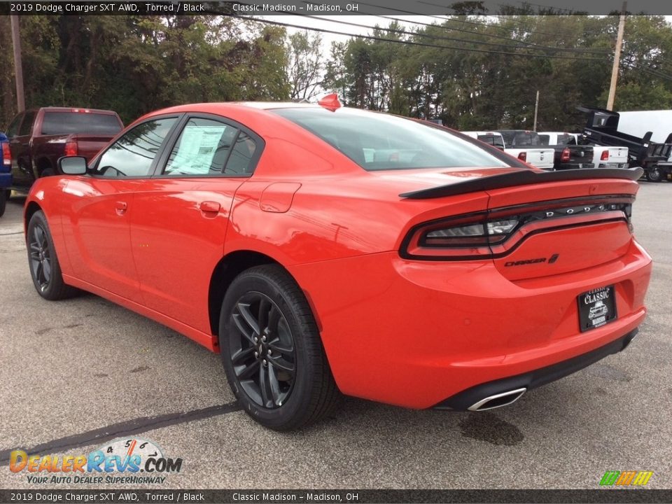 2019 Dodge Charger SXT AWD Torred / Black Photo #7