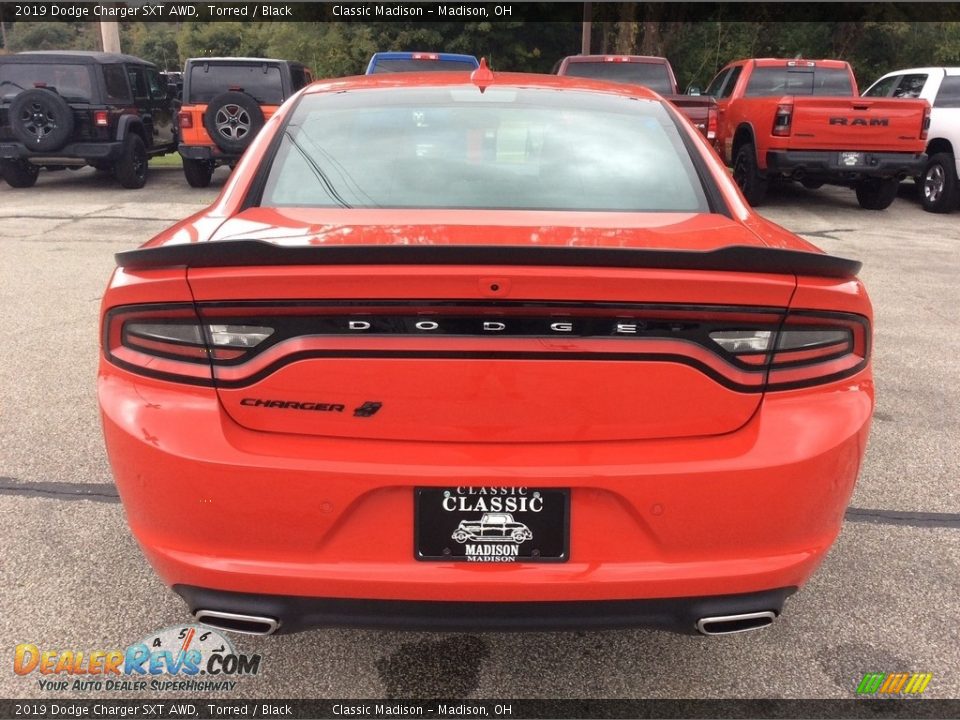 2019 Dodge Charger SXT AWD Torred / Black Photo #8