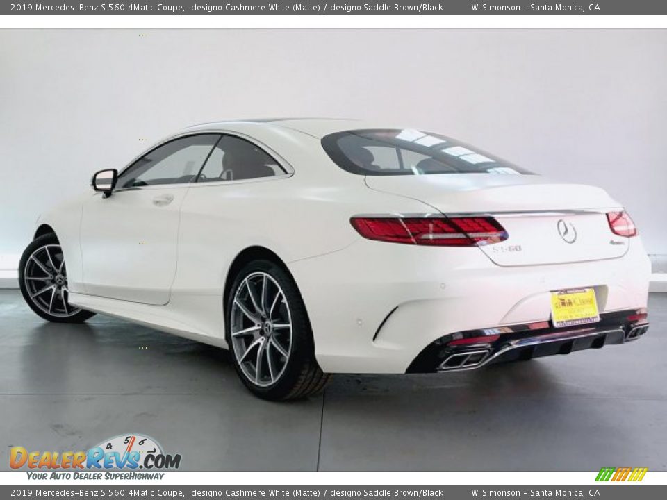 2019 Mercedes-Benz S 560 4Matic Coupe designo Cashmere White (Matte) / designo Saddle Brown/Black Photo #10