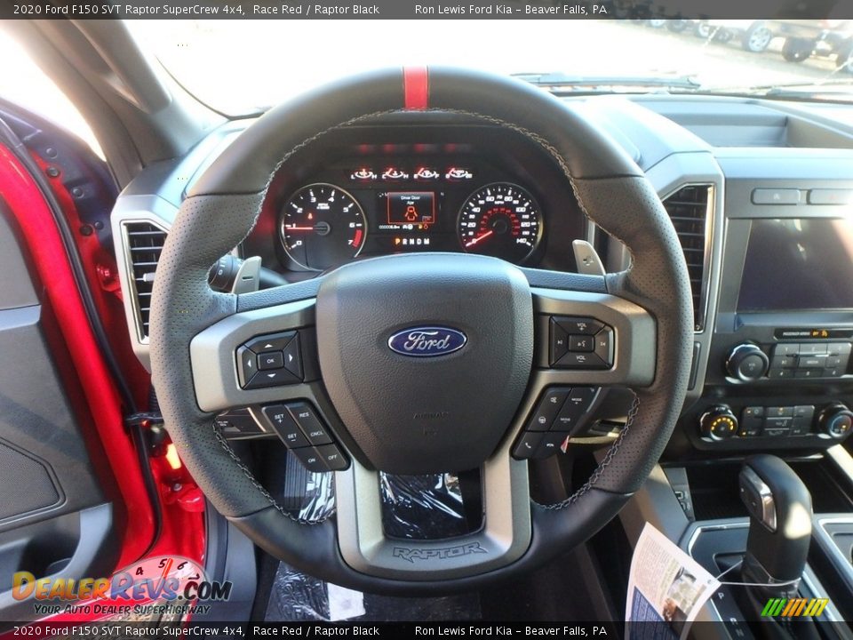 2020 Ford F150 SVT Raptor SuperCrew 4x4 Steering Wheel Photo #16