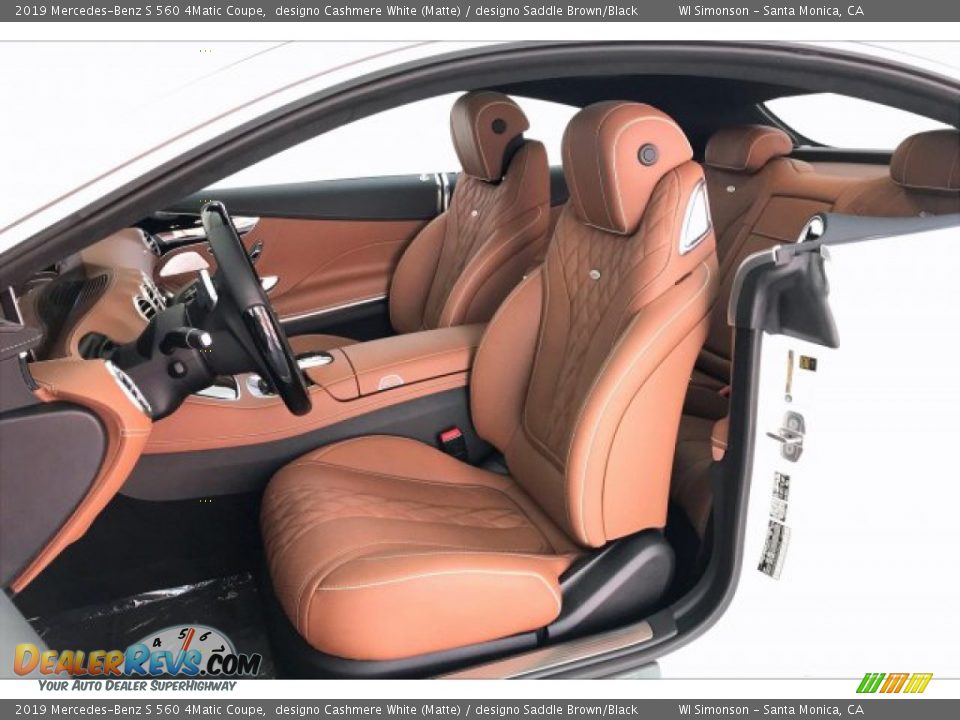 designo Saddle Brown/Black Interior - 2019 Mercedes-Benz S 560 4Matic Coupe Photo #14