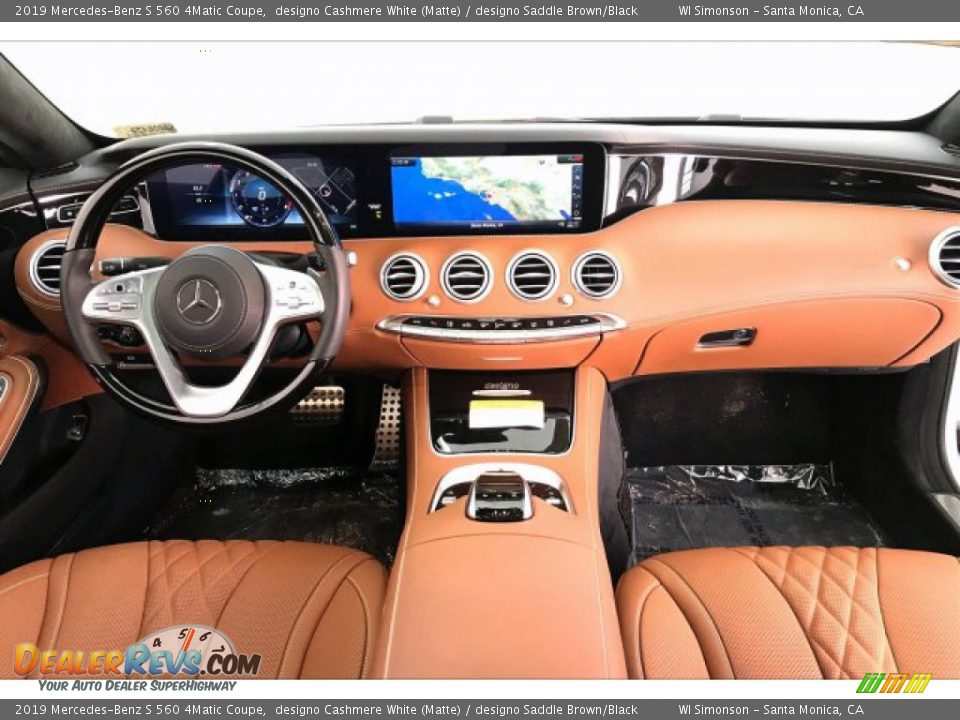 2019 Mercedes-Benz S 560 4Matic Coupe designo Cashmere White (Matte) / designo Saddle Brown/Black Photo #17