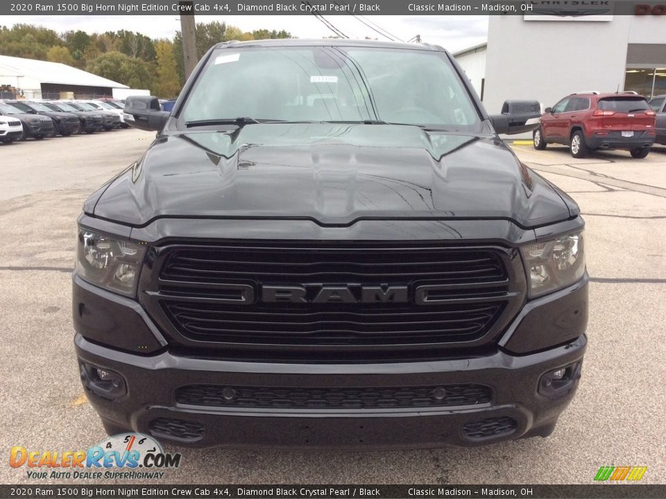 2020 Ram 1500 Big Horn Night Edition Crew Cab 4x4 Diamond Black Crystal Pearl / Black Photo #4