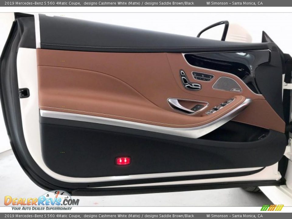 2019 Mercedes-Benz S 560 4Matic Coupe designo Cashmere White (Matte) / designo Saddle Brown/Black Photo #25