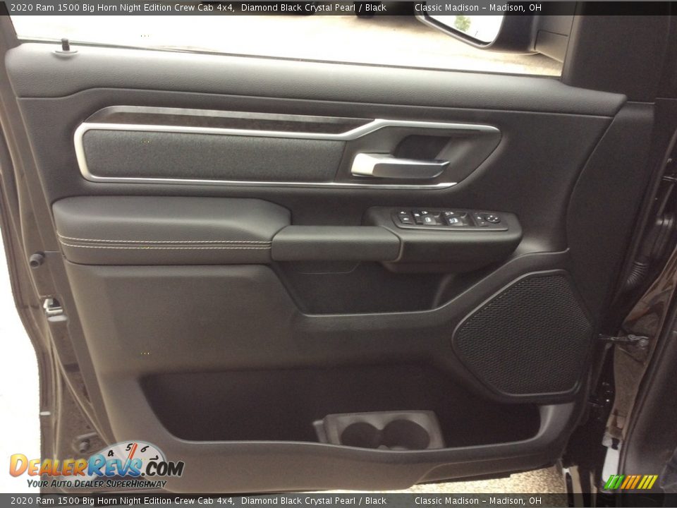 Door Panel of 2020 Ram 1500 Big Horn Night Edition Crew Cab 4x4 Photo #11