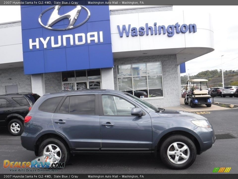 2007 Hyundai Santa Fe GLS 4WD Slate Blue / Gray Photo #2