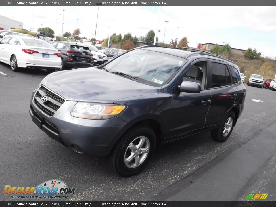 2007 Hyundai Santa Fe GLS 4WD Slate Blue / Gray Photo #5