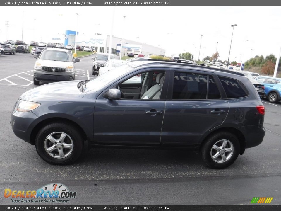 2007 Hyundai Santa Fe GLS 4WD Slate Blue / Gray Photo #6