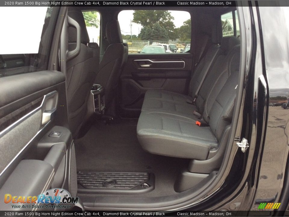 Rear Seat of 2020 Ram 1500 Big Horn Night Edition Crew Cab 4x4 Photo #17