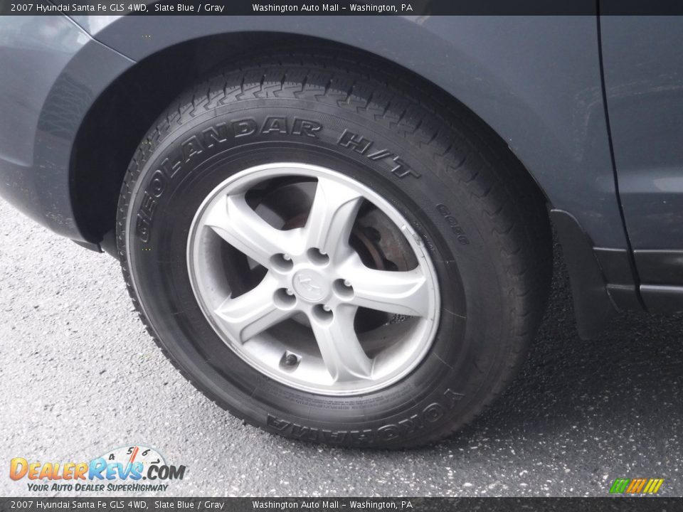 2007 Hyundai Santa Fe GLS 4WD Slate Blue / Gray Photo #7