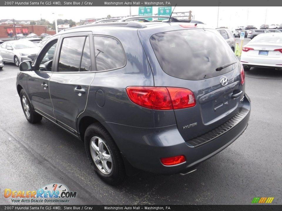 2007 Hyundai Santa Fe GLS 4WD Slate Blue / Gray Photo #8