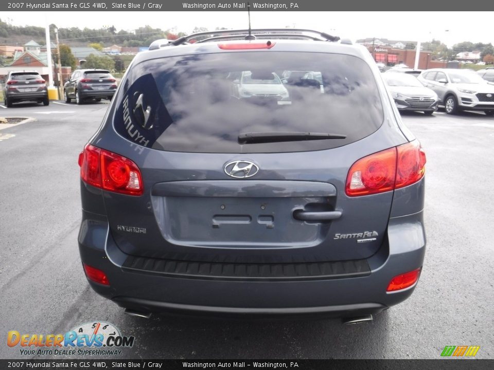 2007 Hyundai Santa Fe GLS 4WD Slate Blue / Gray Photo #9