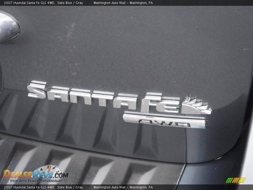 2007 Hyundai Santa Fe GLS 4WD Slate Blue / Gray Photo #11