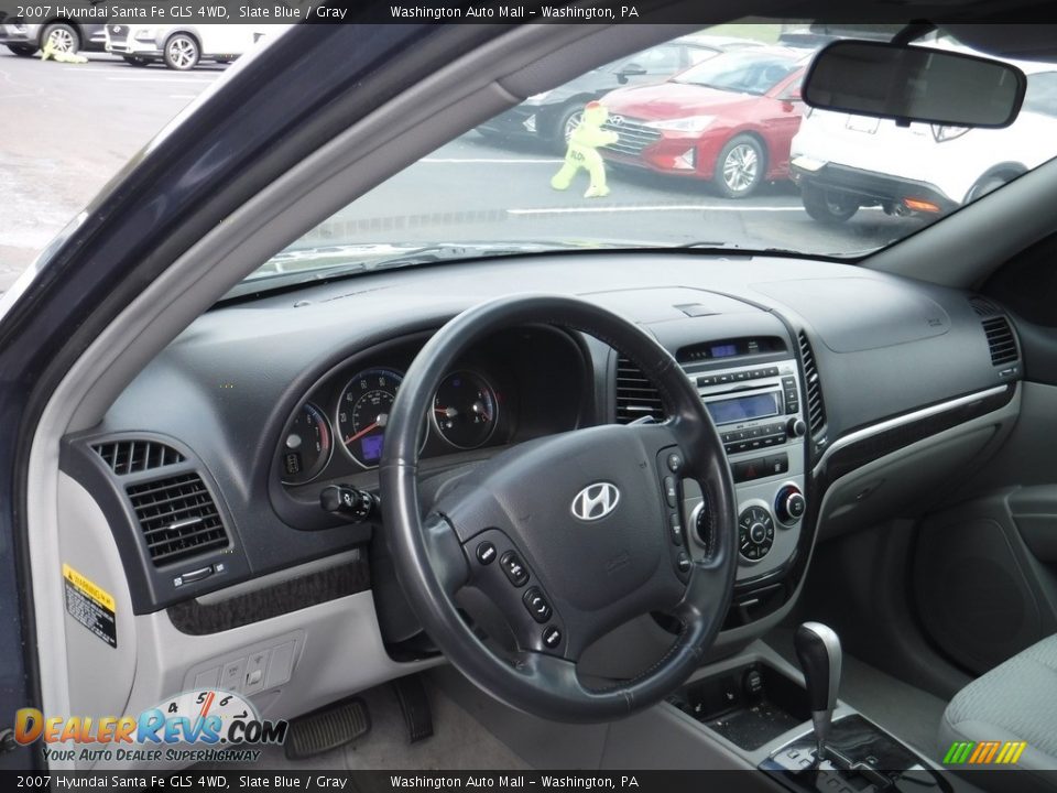 2007 Hyundai Santa Fe GLS 4WD Slate Blue / Gray Photo #13