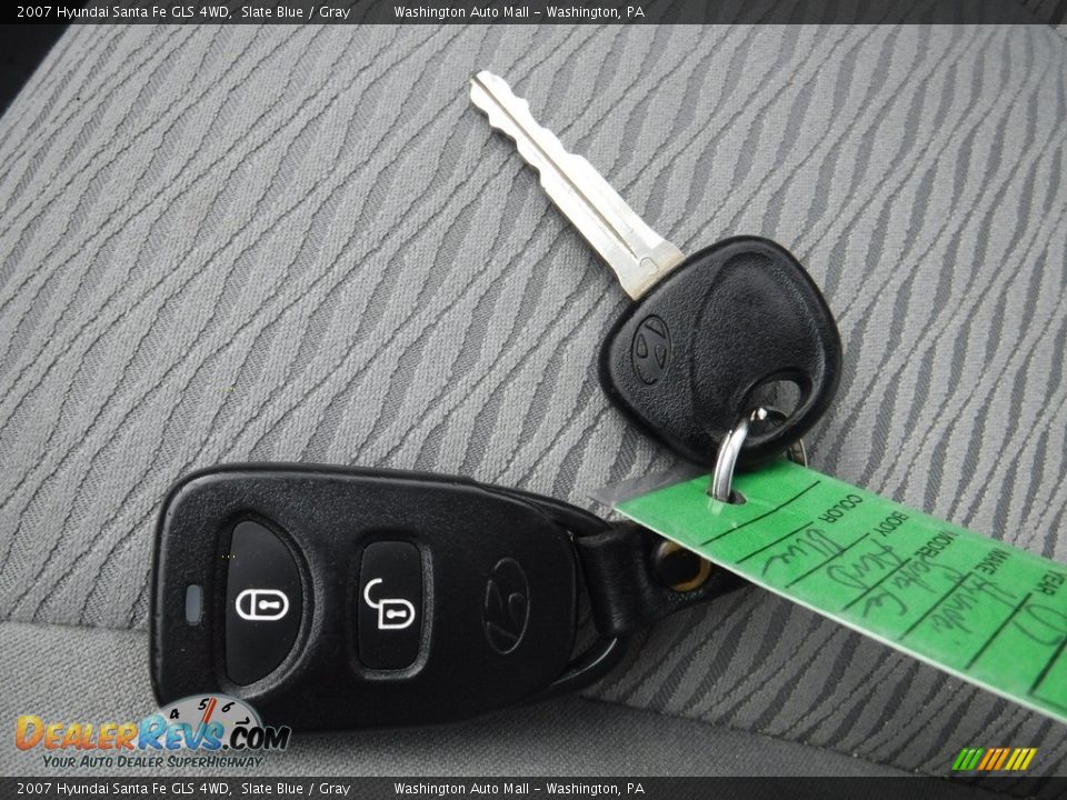 2007 Hyundai Santa Fe GLS 4WD Slate Blue / Gray Photo #25