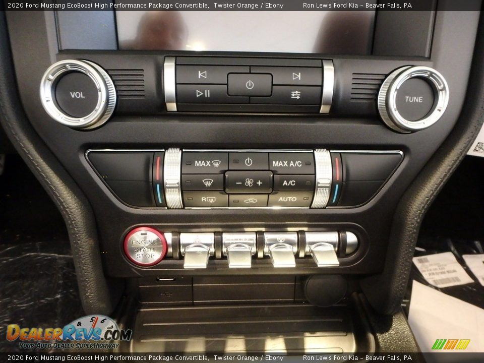 Controls of 2020 Ford Mustang EcoBoost High Performance Package Convertible Photo #17