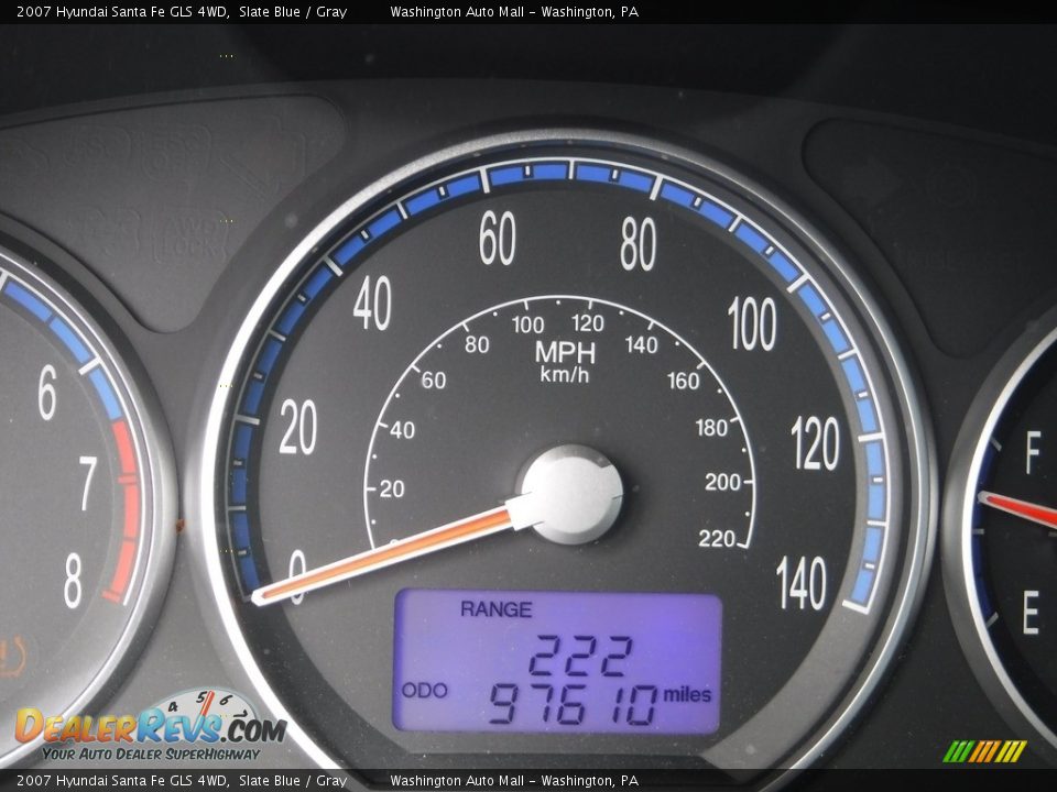 2007 Hyundai Santa Fe GLS 4WD Slate Blue / Gray Photo #27