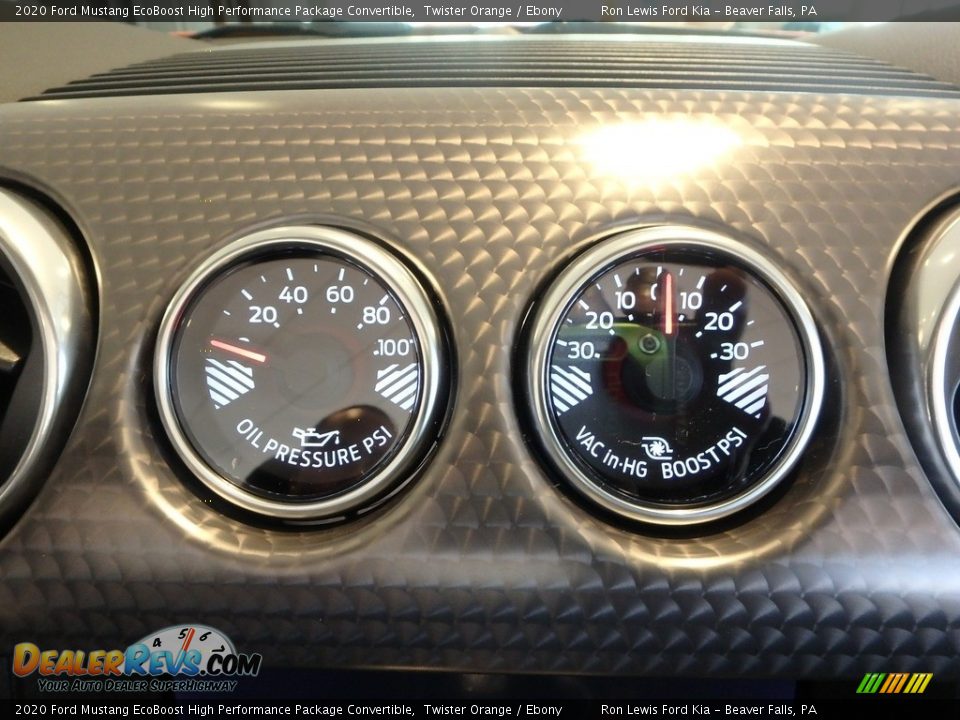2020 Ford Mustang EcoBoost High Performance Package Convertible Gauges Photo #18