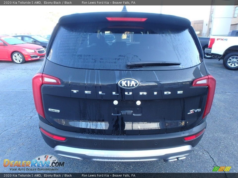 2020 Kia Telluride S AWD Ebony Black / Black Photo #3