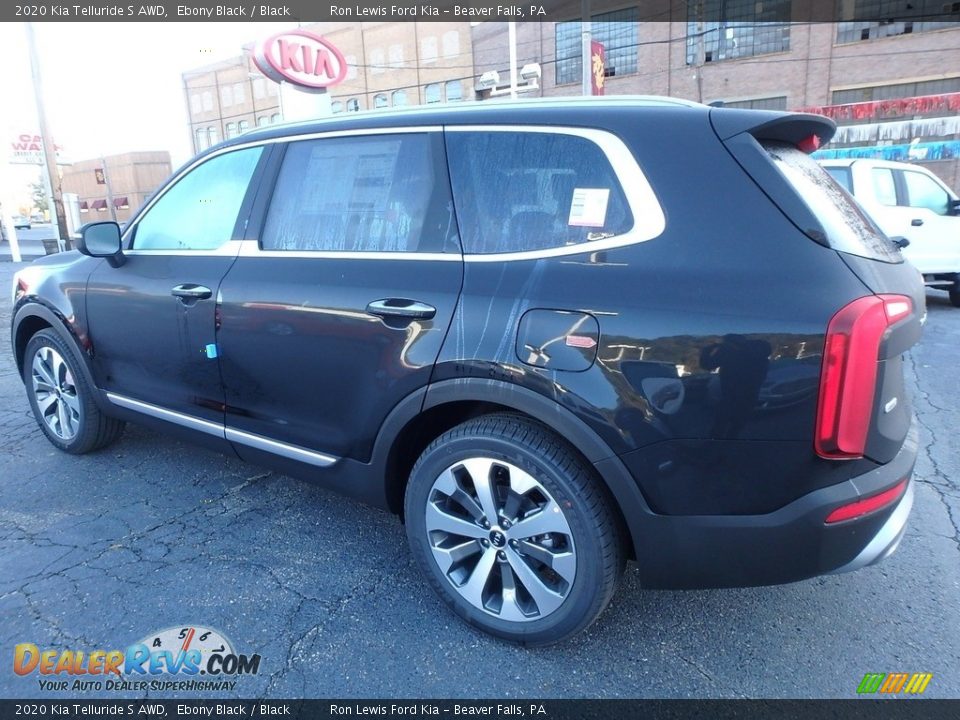 2020 Kia Telluride S AWD Ebony Black / Black Photo #5