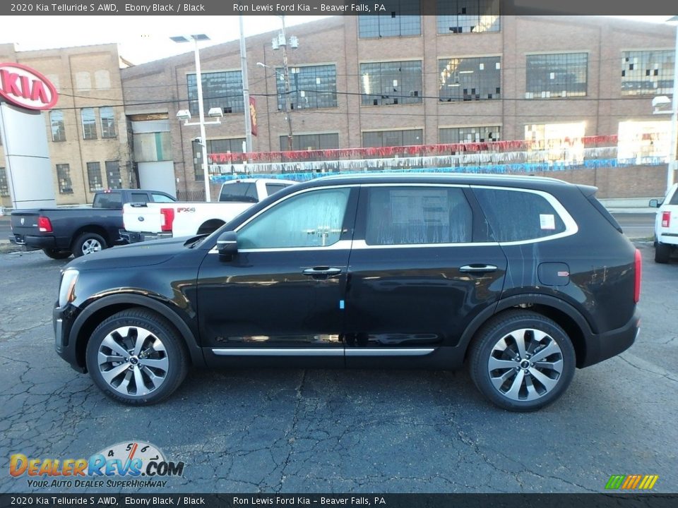 2020 Kia Telluride S AWD Ebony Black / Black Photo #6